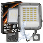 Halogen LED z Czujnikiem Ruchu Naświetlacz Lampa 50W 4500lm Premium Czujka oprawa zewnętrzna IP66, neutralne białe