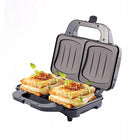 Opiekacz do kanapek toster sandwich elektryczny XXL powłoka non-stick 1300W nominalna srebrny/szary