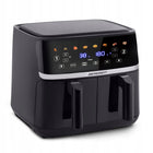 Frytkownica beztłuszczowa dwukomorowa duża 10,2l AIR fryer XL berdsen 1700W czarny
