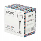 Kieliszki do wódki likieru Venezia NEW KROSNO 6szt 55ml na wysokiej nóżce szklaneczki degustacyjne, nalewki, bezbarwne