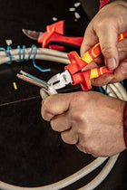 NEO ZESTAW SZCZYPIEC 1000V KOMBINERKI 160 mm Boczne Wydłużone Kombinerki izolowane do prac elektrycznych, hartowane