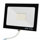 Halogen Reflektor 30W LED 3300lm Lampa Robocza Naświetlacz Wodoodporny Slim do garażu i warsztatu, neutralna barwa