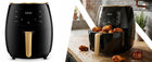 Frytkownica beztłuszczowa 2400W mocna AIR fryer 6l airfryer piekarnik 2400 w czarny
