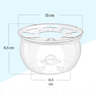 Podgrzewacz szklany do dzbanka Wilmax 15x8.5 cm stojak do czajnika podstawka pod imbryk, utrzymuje ciepło napoju