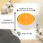 Podgrzewacz Tealight z wosku pszczelego świeca 4cm JuRajska 30szt z 240 sztuk