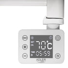GRZEJNIK ŁAZIENKOWY BIIAŁY ELEKTRYCZNY KALORYFER DRABINKOWY ŚCIENNY LED 50 mm 70 mm grzewcza biały