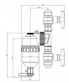 FILTR MAGNETYCZNY SEPARATOR ZANIECZYSZCZEŃ 1' DN25