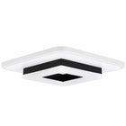 LAMPA SUFITOWA LED PLAFON CZARNY KWADRAT 20W CCT 3 BARWY 3000-6000K oprawa metalowa z wbudowanym źródłem światła do