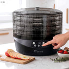 Suszarka do Grzybów Owoców Duża Ø34cm ariva FEN 500W 5 Tac XXL Timer Dehydrator żywności do ziół i warzyw, regulacja