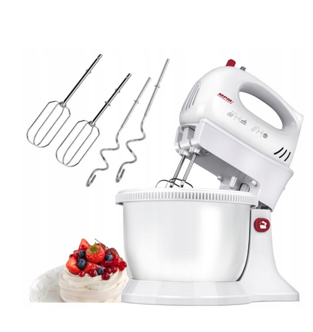 Mikser kuchenny z misą obrotową robot kuchenny do ciast 750W nominalna biały