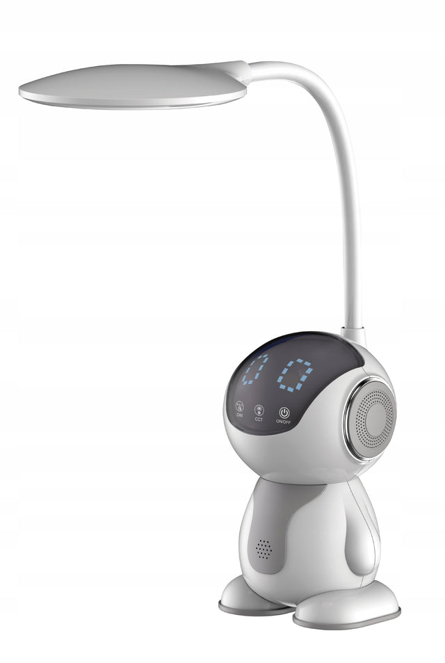 Maxcom Lampa biurkowa LED ML 4900 Astral 7 w 500lm lampka stołowa, oświetlenie do nauki i pracy, biała, zasilanie sieciowe
