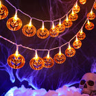 LAMPKI DYNIE ŚWIECĄCE 3M ŚWIATEŁKA HALLOWEEN DEKORACJA DUŻE OZDOBY 20 LED girlanda świetlna, łańcuch ozdobny na imprezę