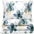 Pościel Flanelowa Kwiaty Wiśni 4cz Prześcieradło 180x230 Sakura 160x200 zestaw sypialniany, poszewki 70x80, zapięcie na