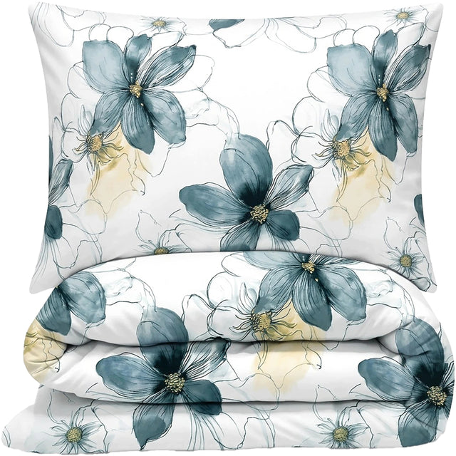 Pościel Flanelowa Kwiaty Wiśni 4cz Prześcieradło 180x230 Sakura 160x200 zestaw sypialniany, poszewki 70x80, zapięcie na suwak