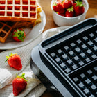 Gofrownica 2200W na 2 gofry XXL Timer Głębokie płyty Regulacja non-stick nominalna