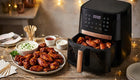 Frytkownica beztłuszczowa 2000W Air Fryer 14 programów 8l + e-book + wkład czarny