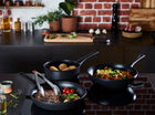 Patelnia Ultimate tefal 20cm tytanowa indukcja naczynie do smażenia, okrągłe, czarne, do zmywarki, na kuchenki gazowe