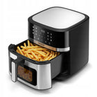 Frytkownica beztłuszczowa AIR fryer inox duża misa 8l 2200W 12 programów srebrny