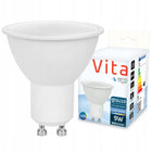10x Żarówka LED GU10 Biała Zimna 9W 6500K Vita 900lm SMD 2835 Nie Mruga reflektor do opraw punktowych, spotów i lamp