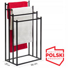 Solidny stojak na ręczniki mebel złożony produkt polski - wieszak Re4r uchwyt łazienkowy do przechowywania tekstyliów
