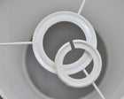 ABAŻUR NOWOCZESNY KLOSZ DO LAMPY WISZĄCEJ STOJĄCEJ E14 LAMPA E27 BIAŁY 20CM owanie
