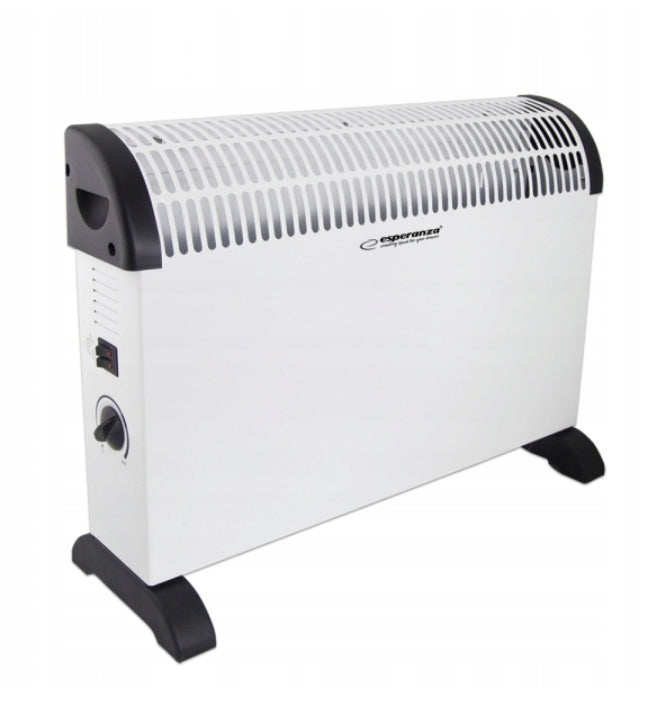 Grzejnik konwektorowy konwektor elektryczny termostat 2000W bezpieczny biały farelka termowentylator ogrzewacz do