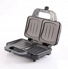 Opiekacz do kanapek toster sandwich elektryczny XXL powłoka non-stick 1300W nominalna srebrny/szary