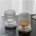 OBROTOWY SZKLANY KIELISZEK DO WHISKY 360° 260 ML 1 SZT. szklanka degustacyjna do bourbonu i koniaku, bezbarwne szkło