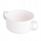 Zestaw 12 szt bulionówki flaczarka do zupy porcelanowe Altom Regular 280 ml miseczki na rosół i krem, beżowe, do