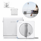 Ecovacs winbot W2S PRO omni robot do mycia okien stacja bezprzewodowy biały automat do szyb i przeszkleń, ściągaczka 27