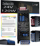 Zestaw taśma LED neon 15m RGB 1x15m aplikacja BT tuya pilot zasilacz montaż wielobarwna, ściemniana IP67 24V 120W do