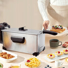 Frytkownica tłuszczowa Aigostar 30HEY 3l Tradycyjna frytownica 2200W 2200 w srebrny/szary