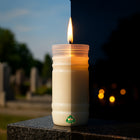 Znicze 12x 7 Dni Wkłady do Zniczy Parafinowe Całoroczne Czyste Wypalanie do lampionu, do lampki nagrobnej, wysokość