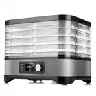 Suszarka do grzybów żywności owoców warzyw ziół termoobieg timer spożywcza dehydrator, 5 sit, 35–70°C, 450 w, domowe