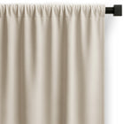 RESTILO Zasłona chłodny beż gotowa do salonu na taśmie multi wave 140x250 panel okienny półzaciemniający gładki