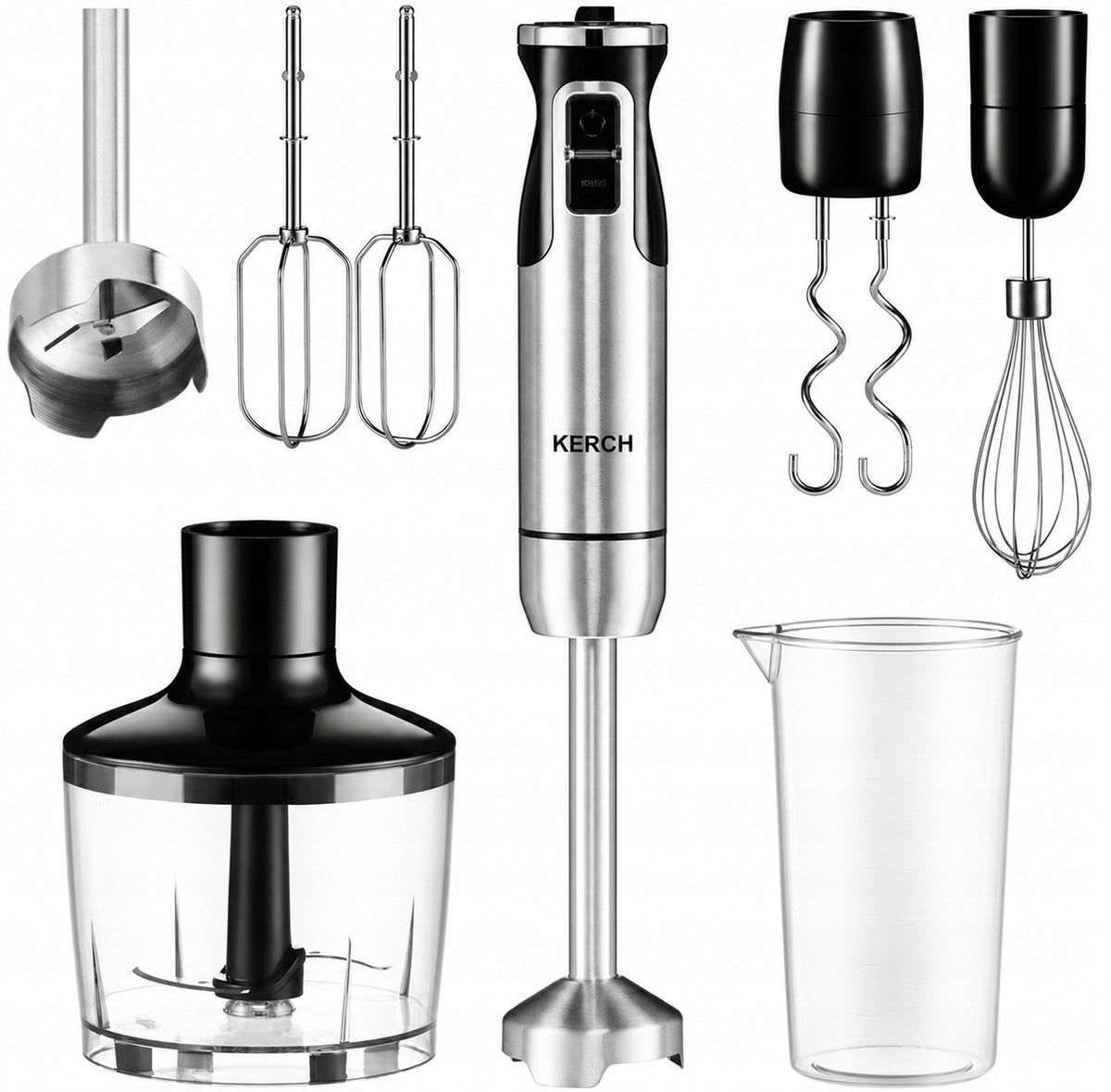 Blender ręczny mikser wielofunkcyjny kerch quick turbo +akcesoria