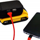 Adapter baterii DeWalt zasilacz USB do ładowania na akumulator powerbank przejściówka, zasilanie telefonu i urządzeń