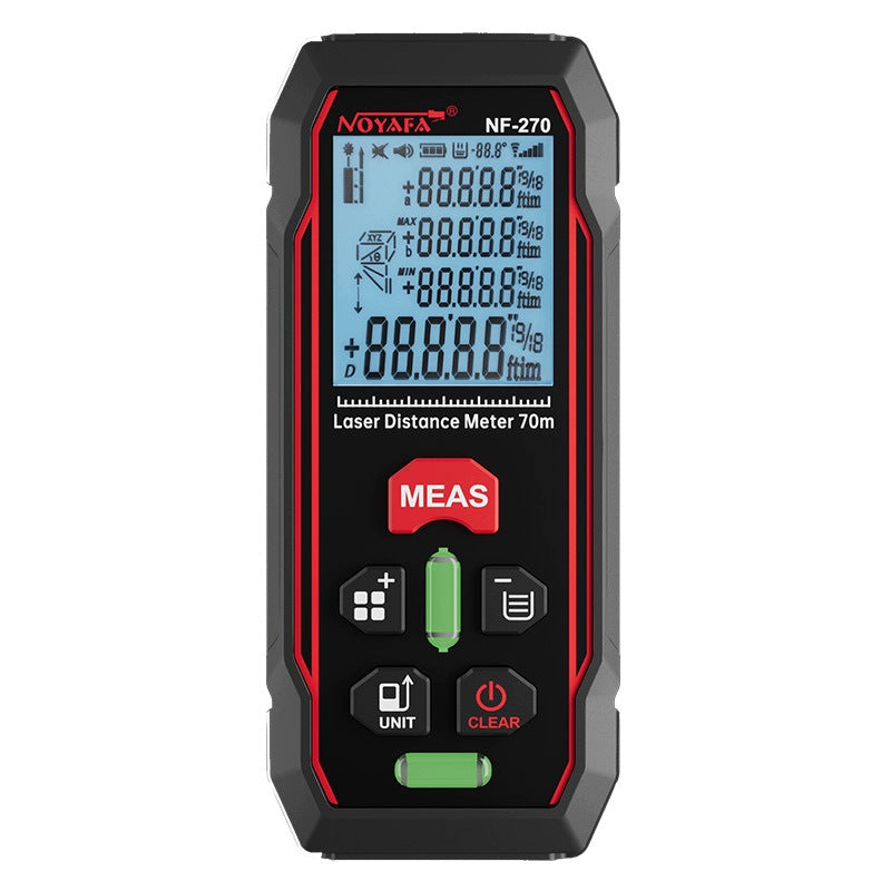 Noyafa NF-270 Dalmierz laserowy, Wielofunkcyjny dalmierz miernik odległości, pomiar dystansu, dokładność ±1,5 mm
