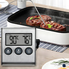 Termometr termostat minutnik do wędzarni grill elektroniczny sonda mięsa timer kuchenny do kontroli temperatury potraw