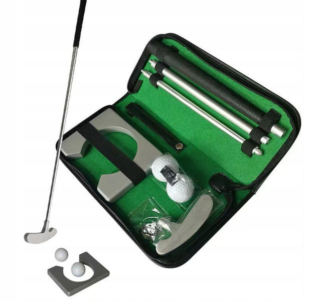 Zestaw do treningu golfa ćwiczeń mini golf putter KIJ + akcesoria przenośny zabawka ogrodowa dla dzieci, gra sportowa, nauka celności