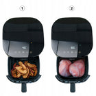 Frytkownica beztłuszczowa 2 grzałki AIR fryer XL 6l 2000W góra+dół dualheat czarny