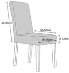 POKROWIEC NA KRZESŁO UNIWERSALNY POKROWCE NA KRZESŁA CZARNY CZARNE 60 cm