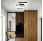 Lampa sufitowa LED wisząca żyrandol LED do salonu kuchni Nowoczesna 32W NW czarna aluminiowa oprawa oświetleniowa 2