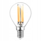 6x Żarówka LED E14 Kulka P45 7W = 60W 806lm 4000K Neutralna 360° filament źródło światła do lamp stołowych, kinkietów i