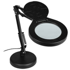 Lampka LED Kosmetyczna Lupa Szkło Powiększające na Biurko do paznokci do manicure, gabinetu kosmetycznego, czarna, E27