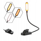 Lampka do czytania książek 34 CM bezprzewodowa nocna biurkowa USB z klipsem oświetlenie LED, ściemniana, akumulatorowa