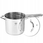 Garnek do frytek szparagów makaronu 3,6l gotowanie na parze sitko indukcja garnek tradycyjny 18 cm 3.6 l stal