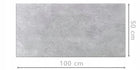 Panele ścienne Beton architektoniczny tynk 100x50cm 0,5m2 6914XL - 10 szt. dekoracyjna okładzina z tworzywa, szara