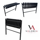 Ławka cmentarna na cmentarz składana 72 cm – wkopywana metalowa siedzisko przy grobie, udźwig 200 kg, szerokość 25 cm