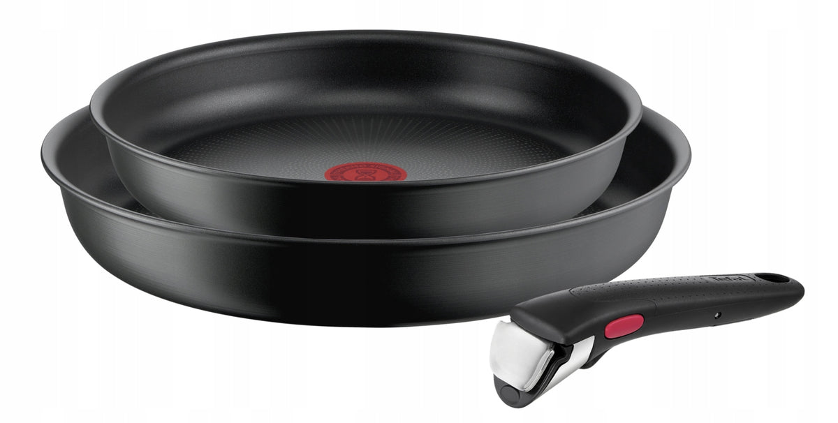 Patelnie TEFAL Ingenio Ultimate 24/28 INDUKCJA 3el zestaw naczyń z odpinanym uchwytem, powłoka nieprzywierająca, do